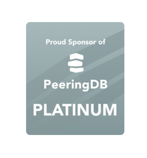 PeeringDB platinum sponsor